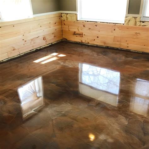 Platinum Floor Coating In Flooded Basement V8 High Performance Floors