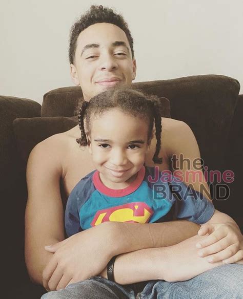 Solange S Teenage Son Julez Poses With His Baby Brother On His Father S