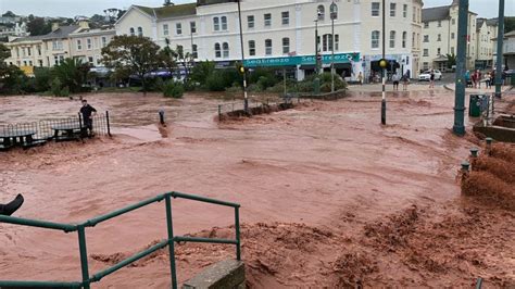 Clean Up Operation Under Way After Devon Flash Floods Bbc News