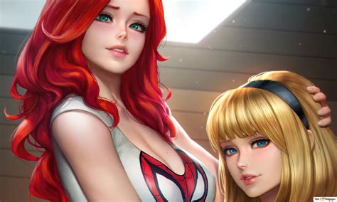 Gwen Stacy And Mary Jane Watson 4k Wallpaper Download