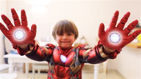 Hand made iron man costume. Nerf Like Iron Man vs Batman Shooting Hands Toy from ...