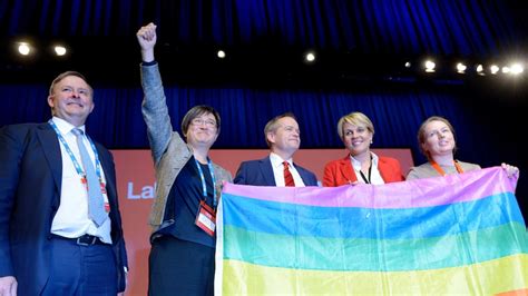 labor party agrees to maintain conscience vote on same sex marriage for next two terms of