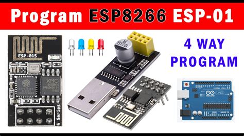 Getting Started With The Esp8266 Esp 01 4 Way Programming Esp01s