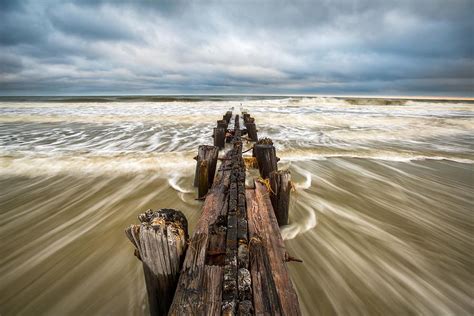 Charleston Sc Folly Beach Coastal Atlantic Ocean By Dave Allen