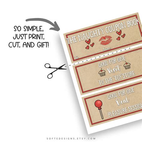 sex coupons couple coupon book naughty printable t etsy