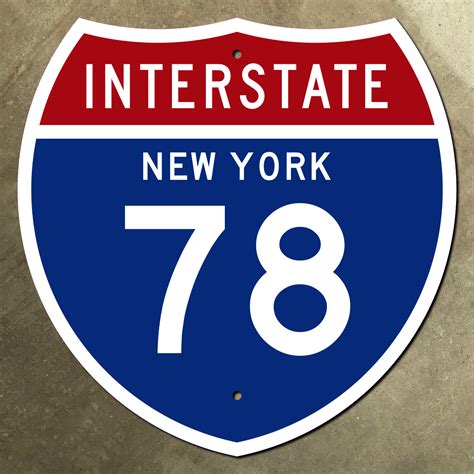 New York Interstate Route 78 Highway Marker Road Sign 1957 Etsy