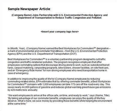You've probably noticed in your search that there many different kinds. Newspaper Article Word Template | Newspaper article ...