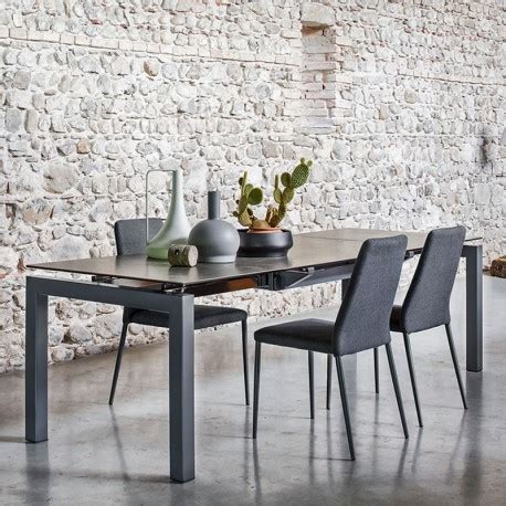 airport table calligaris modern glass extending dining table