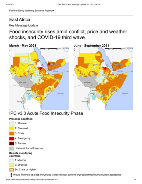 east africa key message update food insecurity rises amid conflict price and weather shocks