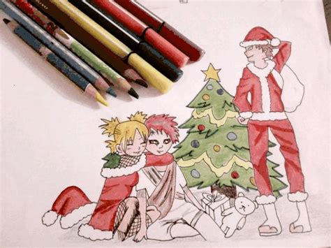 🎅 Un Santa Para Gaara 🎄 Fanfic Navideño Dibujo Naruto Amino Amino