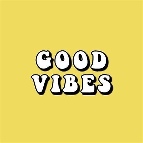 Consider trying a patterned wallpaper, like this blue one, to add in even more interest. Good Vibes Poster by arealprincess | Yellow aesthetic ...