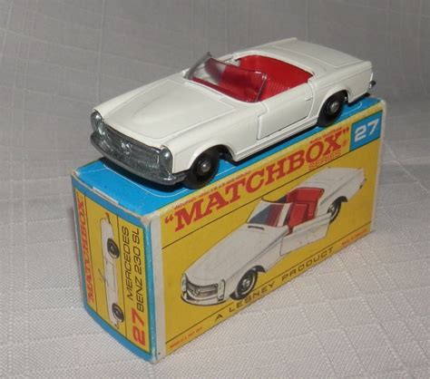 1960slesneymatchbox27 Mercedes Benz 230 Sl Bpwmint In Boxall