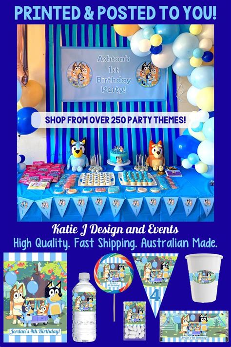 Plaid shirts, woodsy decorations, and deliciously grilled food, a lumberjack party will check off all the must choose this 50th birthday party theme for your friend who loves the stage! Bluey Party Decorations | Kids birthday party decoration ...