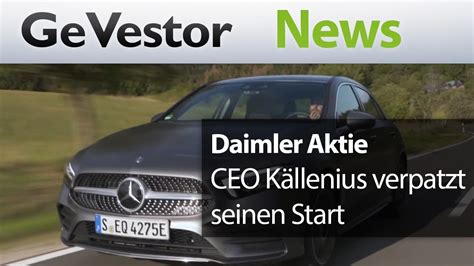 De0007100000) in realtime, charts und wichtige angaben wie news, umsätze, analysen, kennzahlen, unternehmensdaten. Daimler Aktie I CEO Källenius verpatzt Start - YouTube