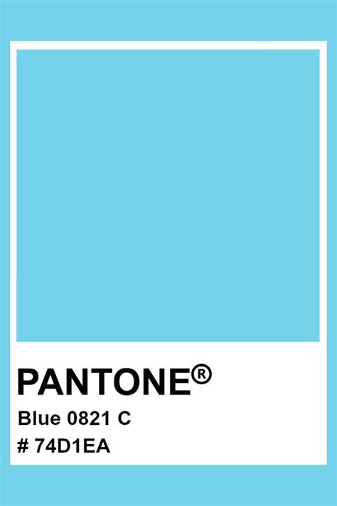 Pantone Blue 0821 C Pantone Color Pastel Hex Pantone Tcx Pantone