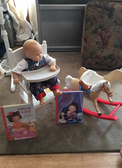Bitty Baby High Chair And Retired Rockinghorse Rare And Retired Two