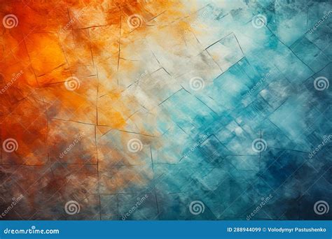 Image Of Blue Orange And Yellow Background With Squares Generative Ai