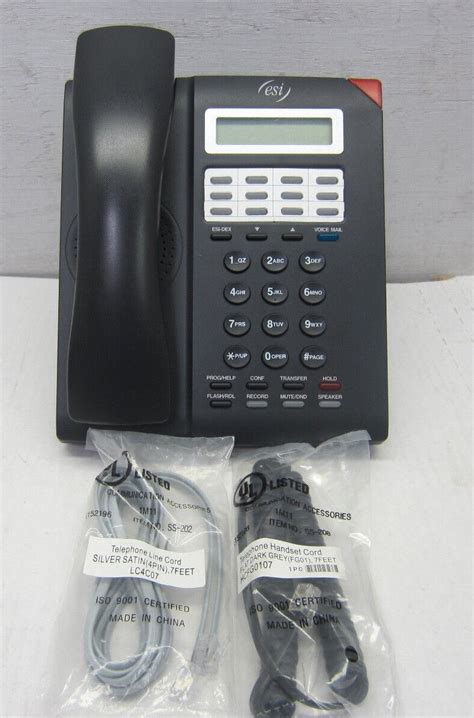 Esi 30d Abp30 Phone With Stand 5000 0707 Warranty 12 Button Digital