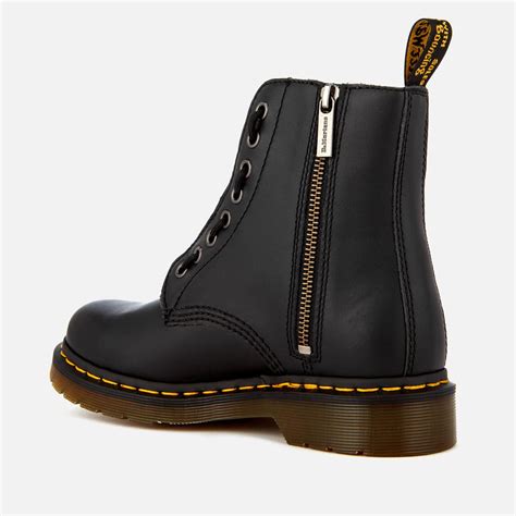 Dr Martens Leather 1460 Pascal Front Zip In Black Lyst