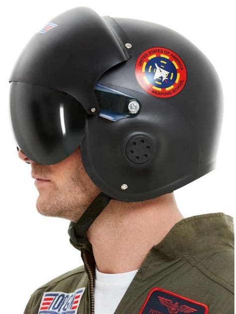 Adults Deluxe Top Gun Helmet Top Gun Aviator Costume Helmet