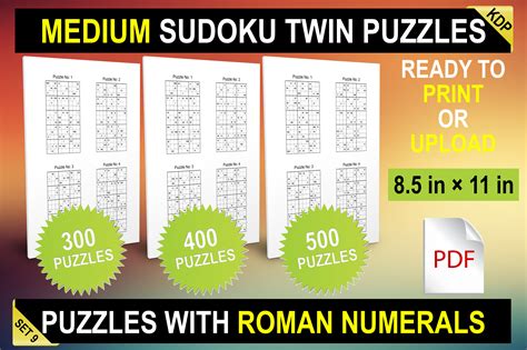 Sudoku Twins 3 Medium Interiors Set 9 Gráfico Por Webmark · Creative Fabrica