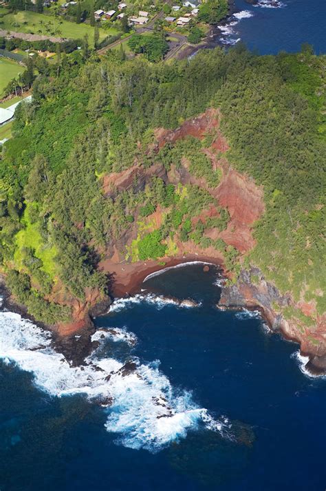 Kaihalulu Beach Aerial Photograph By Ron Dahlquist Printscapes Fine