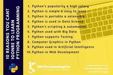 Top 10 Reasons Why To Learn Python In 2023 3ri Technologies