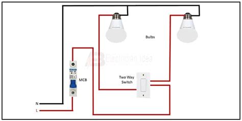 How To Make 1 Switch 2 Bulb Wiring 2 Lights One Switch Diagram