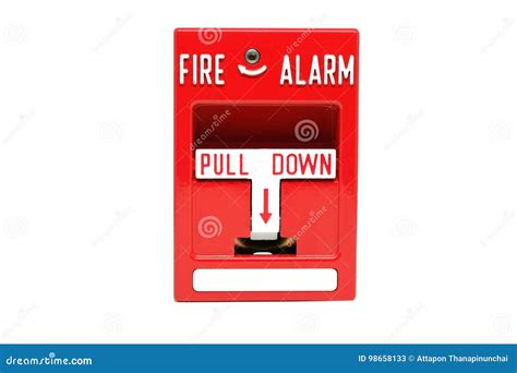 Fire Alarm Pull Station Stock Image Image Of Emergency 98658133
