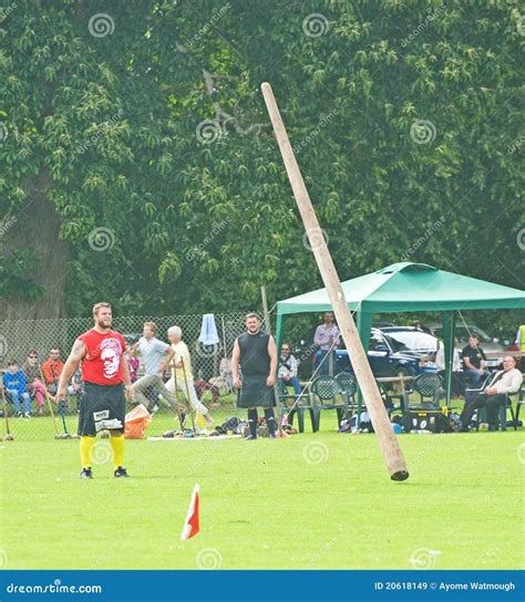 Tossing The Caber Editorial Stock Image Image Of Clan 20618149