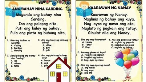 Tagalog Story With Questions