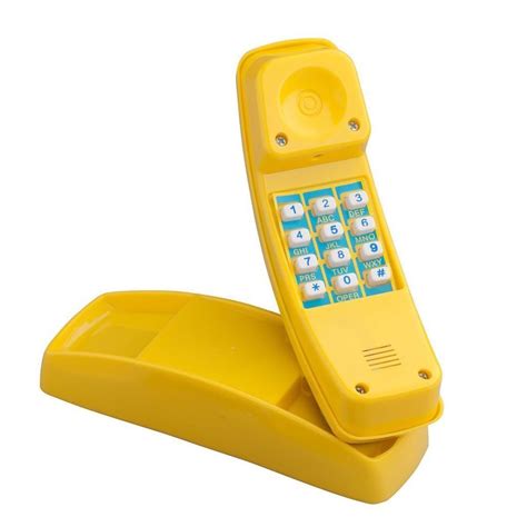 Kids Telephone Plastic Toy Solid Yellow Colored Finish Christmas T