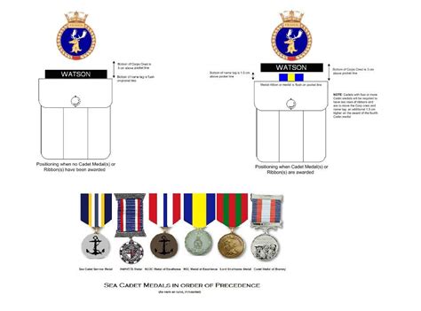 Sea Cadet Medals In Order Of Precedence Cadet Order Of Precedence