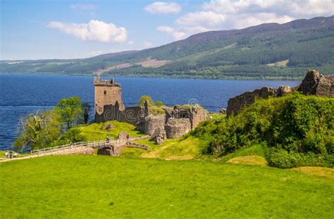 The Urquhart Castle On The Shores Of Loch Ness Stock Photo Image Of