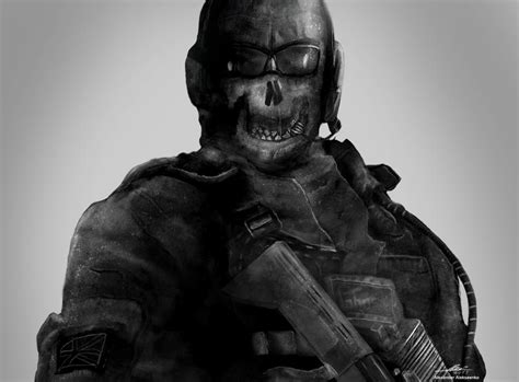 Modern Warfare Ghost Fanart By Akaikechan On Deviantart