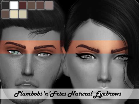 Sims 4 Ccs The Best Natural Eyebrows By Plumbobs N Fries