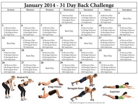 Back Challenge Back Workout Challenge 30 Day Back Challenge