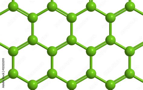 Structure Of Graphene Allotrope Of Carbon Stock Illustration Adobe