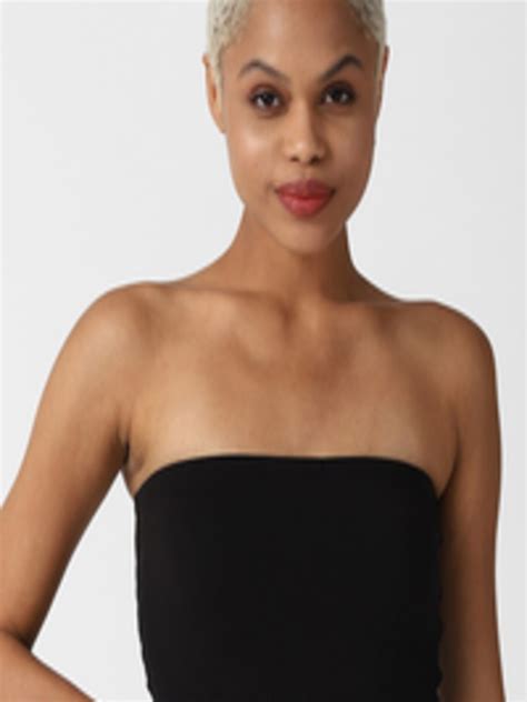 Buy Forever 21 Black Tube Crop Top Tops For Women 17696934 Myntra