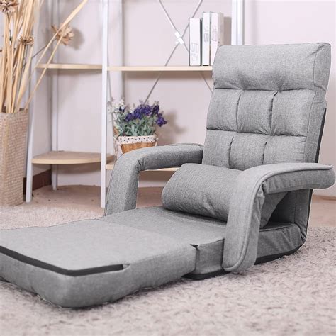 Buy Waytrim Indoor Chaise Lounge Sofa Folding Lazy Sofa Floor Chair 6 Position Folding Padded