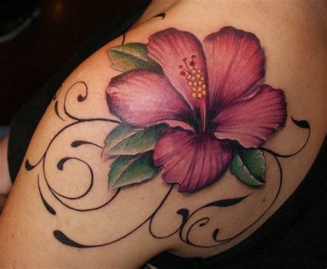 100s Of Hawaiian Flower Tattoo Design Ideas Pictures Gallery