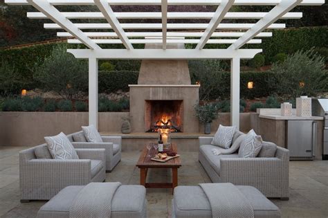 40 Best Patio Designs With Pergola And Fireplace Covered