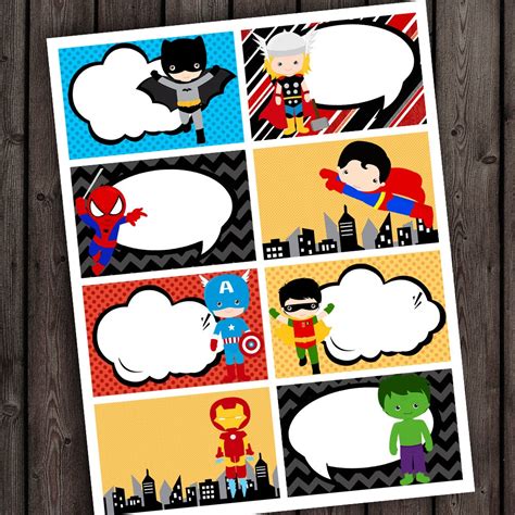 Superhero Name Tags Free Printable Free Printable Superhero Name