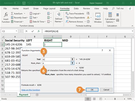 Excel Left Function Customguide