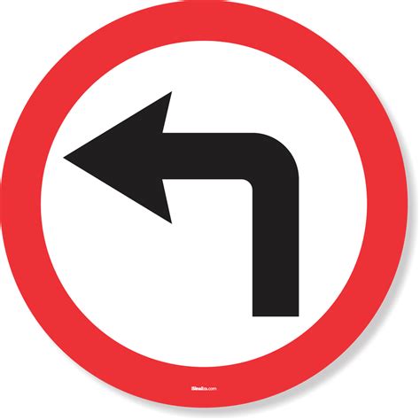 PLACA VIRE À ESQUERDA R-25A - isinaliza