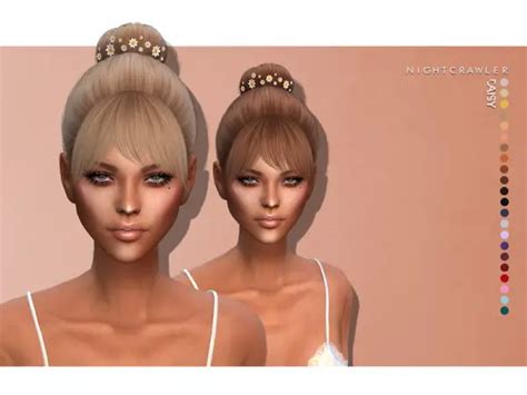 The Sims Resource Daisy Hair By Nightcrawler Sims 4 Hairs