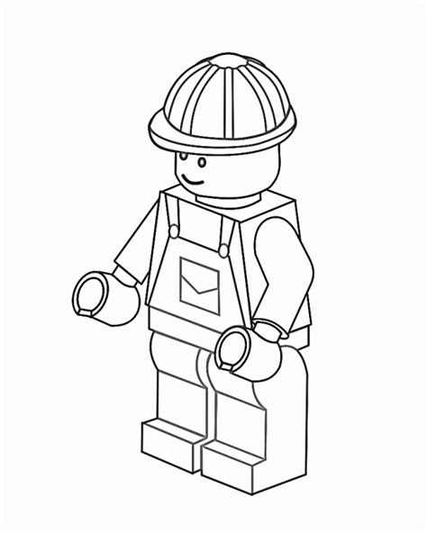 Desenho De Boneco Lego Para Colorir Tudodesenhos