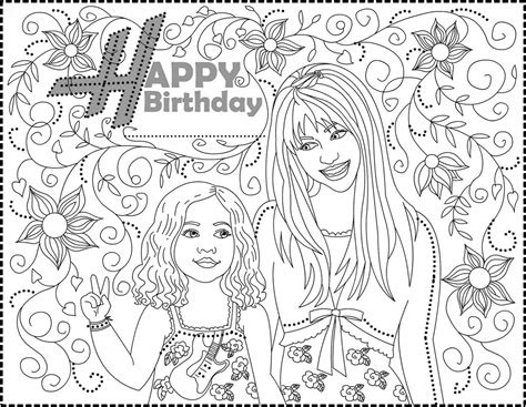 Next post meet the robinsons coloring pages. Miley Cyrus Hannah Montana Coloring Pages - Coloring Home