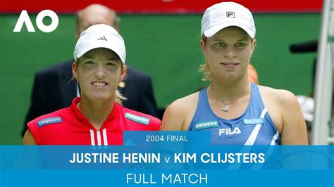 Justine Henin V Kim Clijsters Full Match Australian Open 2004 Final