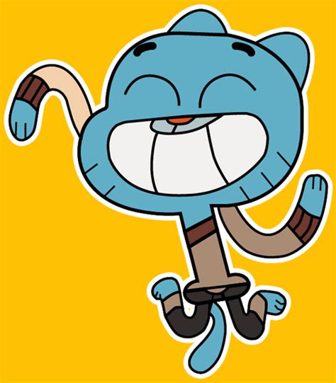 How To Draw Gumball From The Amazing Adventures Of Gumball In Simple